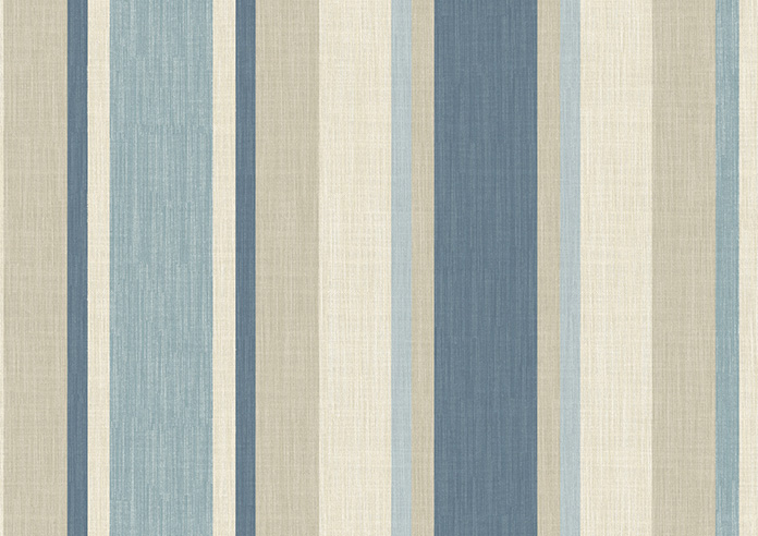 Laura Ashley Awning Stripe, Seaspray - Roman Blind - Image 7